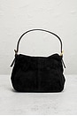 view 3 of 7 Fendi Suede Mama Baguette Shoulder Bag in Black