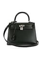 view 1 of 9 Hermes Box Kelly 25 Sellier Handbag in Noir