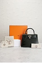 view 9 of 9 Hermes Box Kelly 25 Sellier Handbag in Noir