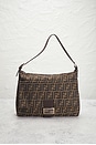 view 2 of 9 Fendi Zucca Baguette Shoulder Bag in Brown