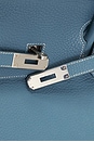 view 5 of 8 Hermes Taurillon Clemence Birkin 40 Retourne Handbag n Bleu Jean in Bleu Jean