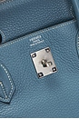 view 6 of 8 Hermes Taurillon Clemence Birkin 40 Retourne Handbag n Bleu Jean in Bleu Jean