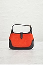 view 4 of 9 Gucci Calf Hair Mini Jackie 1961 Hobo Bag in Red