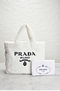 view 7 of 7 Prada Terry Logo Tote Bag in White