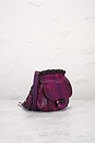 view 4 of 7 Gucci Python Nouveau Fringe Shoulder Bag in Magenta