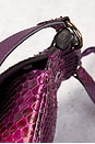 view 7 of 7 Gucci Python Nouveau Fringe Shoulder Bag in Magenta