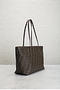 view 4 of 8 Fendi Zucca Roll Tote Bag in Brown