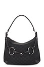 view 1 of 8 Gucci Horsebit Hobo Bag in Black