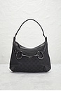 view 2 of 8 Gucci Horsebit Hobo Bag in Black