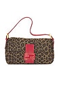 view 1 of 9 Fendi Vintage Cheetah Print Baguette Shoulder Bag in Multi