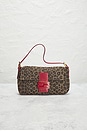 view 2 of 9 Fendi Vintage Cheetah Print Baguette Shoulder Bag in Multi