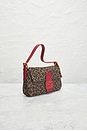 view 4 of 9 Fendi Vintage Cheetah Print Baguette Shoulder Bag in Multi