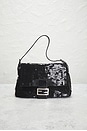view 2 of 9 Fendi Sequin Mama Baguette Shoulder Bag in Black