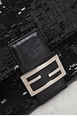 view 5 of 9 Fendi Sequin Mama Baguette Shoulder Bag in Black