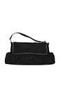 view 1 of 9 Fendi Vintage Suede Chef Shoulder Bag in Black