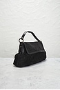 view 4 of 9 Fendi Vintage Suede Chef Shoulder Bag in Black