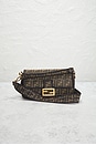 view 2 of 9 Fendi Zucca FF 1974 Baguette Shoulder Bag in Brown