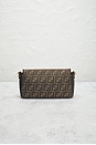 view 3 of 9 Fendi Zucca FF 1974 Baguette Shoulder Bag in Brown