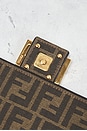 view 7 of 9 Fendi Zucca FF 1974 Baguette Shoulder Bag in Brown