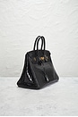 view 4 of 9 Hermes Shiny Porosus Crocodile Birkin 35 Handbag in Noir