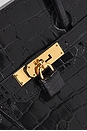 view 5 of 9 Hermes Shiny Porosus Crocodile Birkin 35 Handbag in Noir