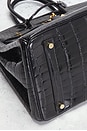 view 7 of 9 Hermes Shiny Porosus Crocodile Birkin 35 Handbag in Noir
