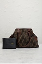 view 10 of 10 Fendi Zucca Chef De Jour Shoulder Bag in Brown