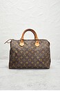 view 3 of 8 Louis Vuitton Monogram Speedy 30 Handbag in Brown