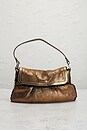 view 2 of 9 Fendi Vintage Shearling Chef Shoulder Bag in Bronze