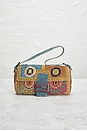 view 2 of 8 Fendi Lizard Trimmed Beaded Baguette Shoulder Bag in Multi