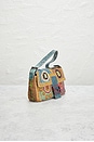 view 4 of 8 Fendi Lizard Trimmed Beaded Baguette Shoulder Bag in Multi
