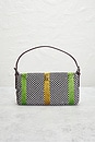 view 3 of 8 Fendi Embroidered Tweed Baguette Shoulder Bag in Multi
