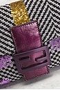 view 5 of 8 Fendi Embroidered Tweed Baguette Shoulder Bag in Multi