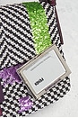 view 7 of 8 Fendi Embroidered Tweed Baguette Shoulder Bag in Multi