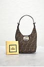 view 10 of 10 Fendi Zucca Hobo Bag in Brown