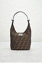 view 3 of 10 Fendi Zucca Hobo Bag in Brown