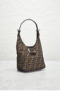 view 4 of 10 Fendi Zucca Hobo Bag in Brown
