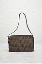 view 3 of 7 Fendi Zucca Shoulder Bag in Brown