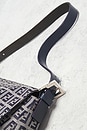 view 7 of 9 Fendi Zucchino Mama Baguette Shoulder Bag in Blue
