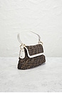 view 4 of 8 Fendi Zucca Chef Shoulder Bag in Brown