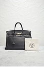 view 10 of 10 Hermes Taurillon Clemence Birkin 40 Le Tournay Handbag in Noir