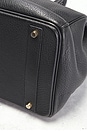 view 9 of 10 Hermes Taurillon Clemence Birkin 40 Le Tournay Handbag in Noir