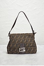 view 2 of 8 Fendi Zucca Mama Forever Baguette Shoulder Bag in Tobacco Brown