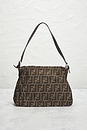 view 3 of 8 Fendi Zucca Mama Forever Baguette Shoulder Bag in Tobacco Brown
