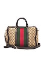 view 1 of 10 Gucci Vintage Web Boston Bag in Beige