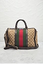 view 2 of 10 Gucci Vintage Web Boston Bag in Beige
