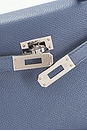view 5 of 8 Hermes Epsom Kelly 20 Sellier Handbag in Bleu Agate