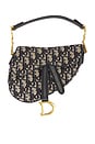 view 1 of 8 Dior Trotter Oblique Mini Saddle Bag in Blue