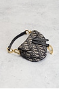 view 4 of 8 Dior Trotter Oblique Mini Saddle Bag in Blue