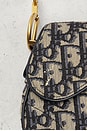 view 7 of 8 Dior Trotter Oblique Mini Saddle Bag in Blue